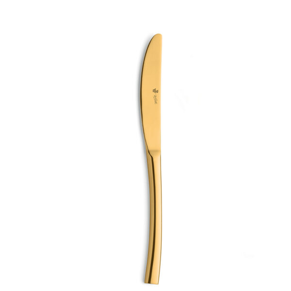 Swing PVD Gold poliert Besteckset 4-teilig Erwachsen Paul Wirths goldenes Besteck mit Gravur Messer