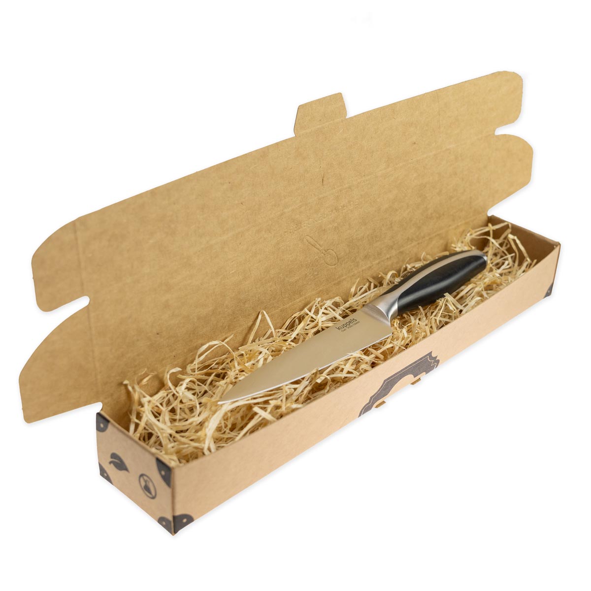 Allzweckmesser CHEF Kuppels Allzweckmesser mit persönlicher Gravur - mit Verpackung schräg