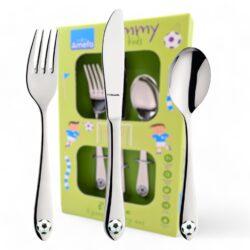 Footie Kinderbesteck 3-teilig Amefa Kinderbesteck mit individueller Gravur