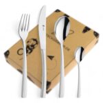 Swing Kinderbesteck 4-teilig satiniert Kinderbesteck mit besonderer Gravur