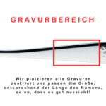 Vorlage-Gravurbereich Panda Kinderbesteck 4-teilig Kinderbesteck personalisiert