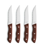 Steakmesser Set Jumbo 4-teilig Kastanie Amefa HERCULE mit individueller Gravur