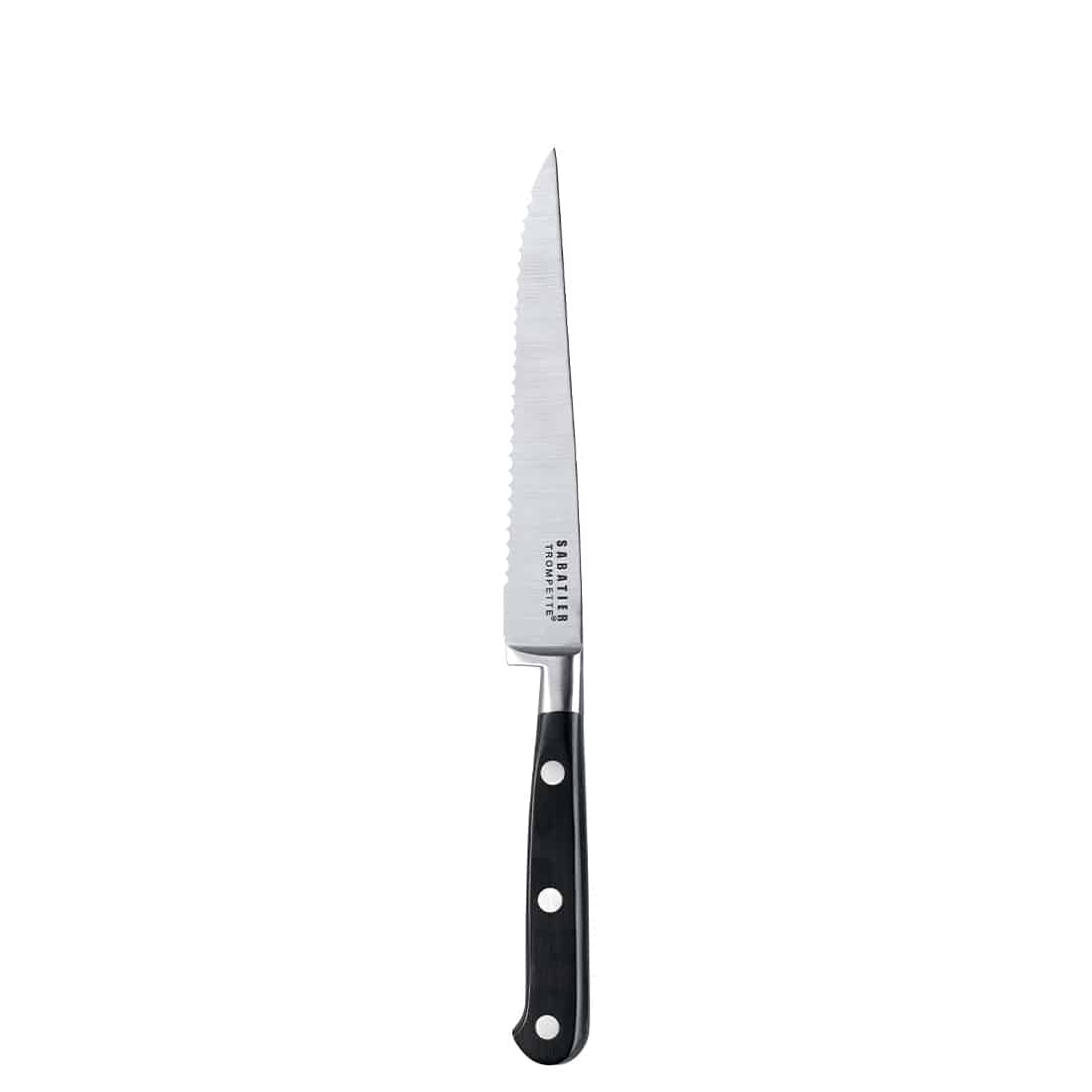 Steakmesser Set graviert 6-teilig schwarz SABATIER TROMPETTE Richardson Sheffield Messer