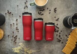 Thermobecher Profino rot mit Gravur verschiedene Größen 250 - 500 ml.