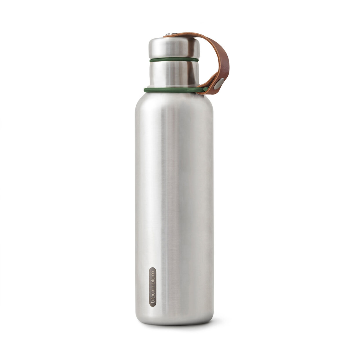 personalisierte Thermoflasche von black + blum olive