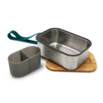 black + blum Brotdose 1250 ml mit Silikoneinlegener und mit Personalisierung